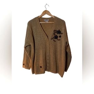 Magnifica VintageTan Color Sweater  Button Down